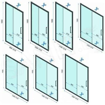 Душевая дверь Rea Rapid Slide раздвижная