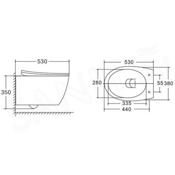 Подвесной унитаз Vincea Felice VT1-25