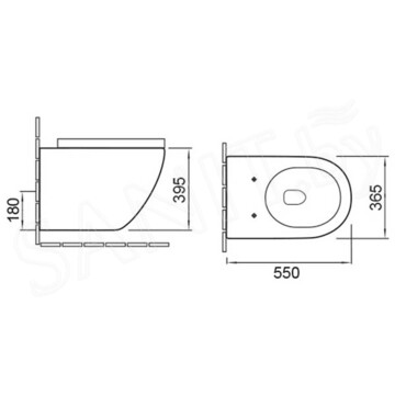 Подвесной унитаз Vincea Globo VT1-14MB