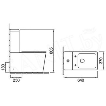 Напольный унитаз Vincea Q-Line VT2-12