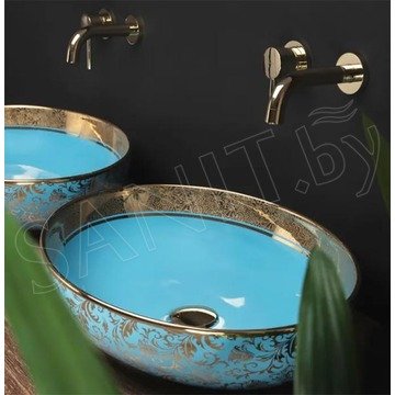 Умывальник Rea Margot Blue Gold U8709