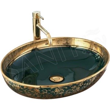 Умывальник Rea Margot Green Gold U8462