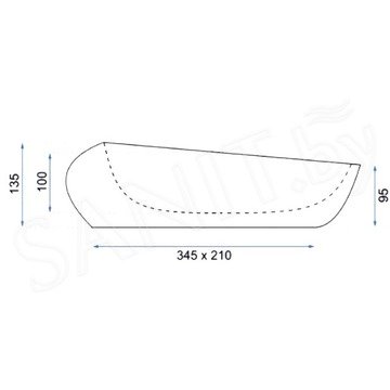 Умывальник Rea Roxy C Stone L.Grey U6651