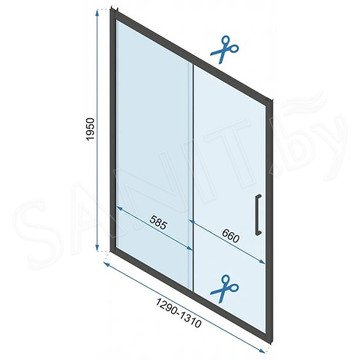 Душевой уголок Rea Rapid Slide 130