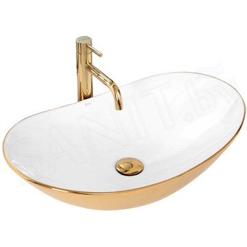 Умывальник Rea Royal Gold White U7808