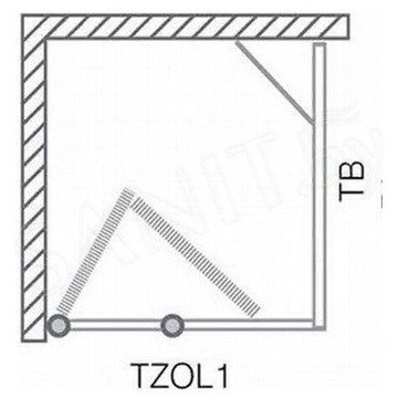 Душевой уголок Roth (Roltechnik) Tower Line TZOL1 + TB