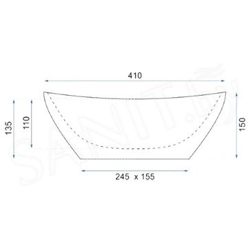 Умывальник Rea Sofia U0133 / Mini U0623