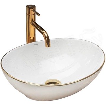 Умывальник Rea Sofia Gold Edge U3287