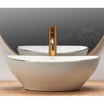 Умывальник Rea Sofia Gold Edge U3287