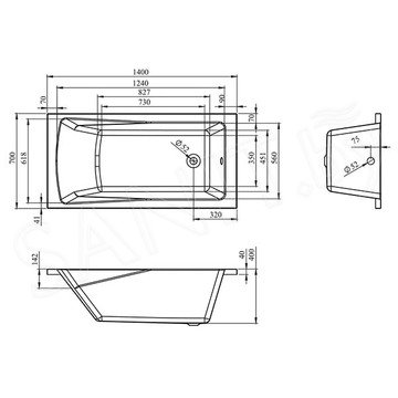 Акриловая ванна Lavinia Boho One 150х70 с душевой шторкой Ambassador Bath Screens