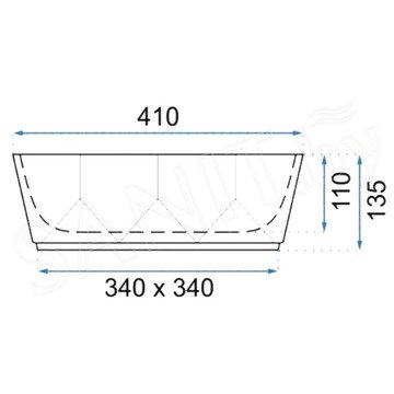 Умывальник Rea Vista U4601