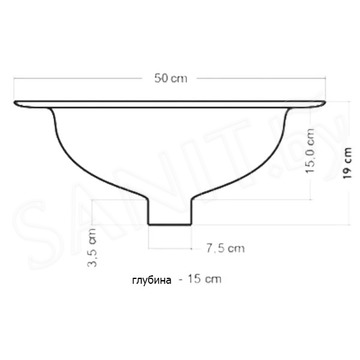 Умывальник Rea Magari U0064