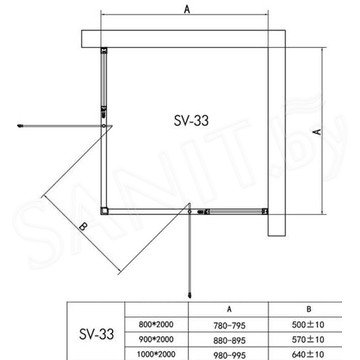 Душевой уголок RGW Stilvoll SV-33-B