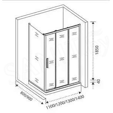 Душевой уголок Good Door Orion WTW + SP C-CH 130