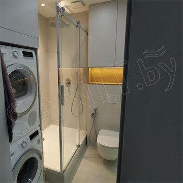 Душевой уголок Good Door Galaxy WTW + SP C-B 150 черный профиль