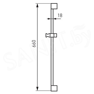 Душевая штанга Ferro Rail1.0