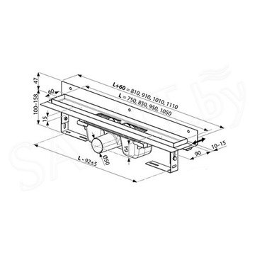 Душевой трап Ravak Ozw 10° stainless