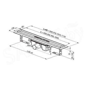 Душевой трап Ravak Oz 10° stainless