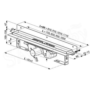 Душевой трап Ravak Ozw Chrome stainless