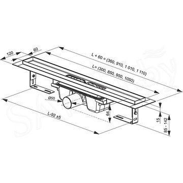 Душевой трап Ravak Oz Runway stainless