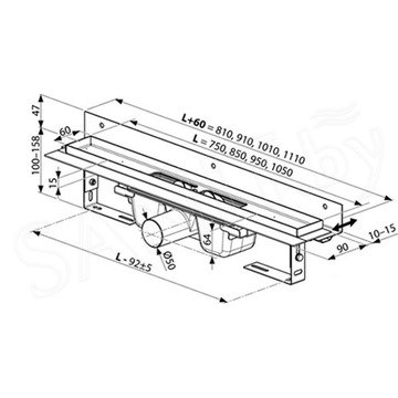 Душевой трап Ravak Ozw Runway stainless