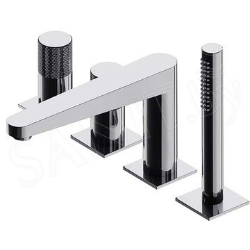 Смеситель на борт ванны Omnires Contour CT8032CR на 4 отверстия