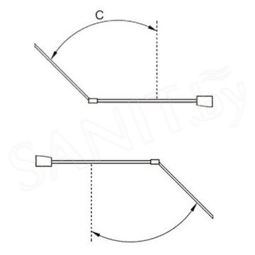 Душевая шторка на ванну Good Door Screen FO-80-C-CH