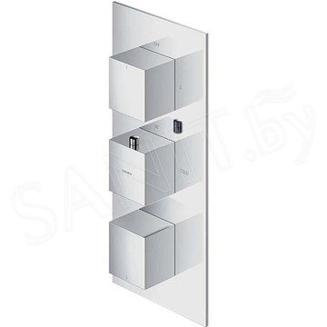 Смеситель встраиваемый Omnires Fresh FR7138/6CR с термостатом (3 функции)