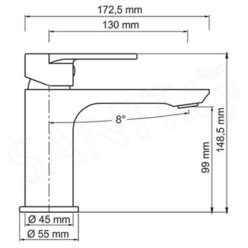 Смеситель для умывальника WasserKraft Mindel 8503