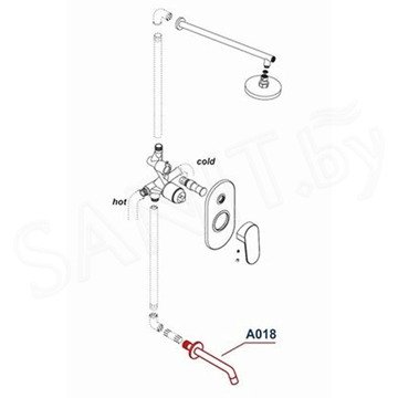 Излив Wasserkraft A018