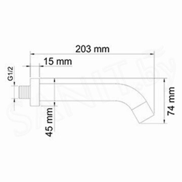 Излив Wasserkraft A018