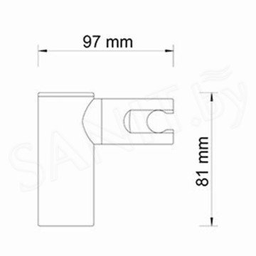 Держатель для душевой лейки Wasserkraft A008