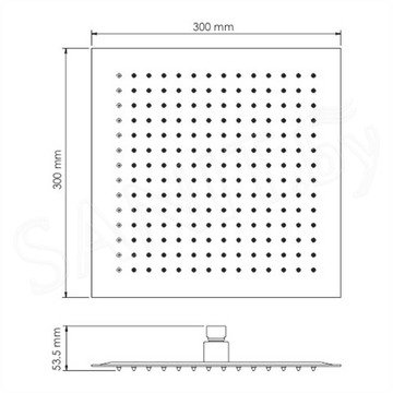 Верхний душ Wasserkraft A162