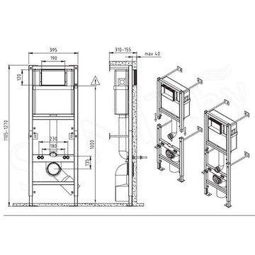 Инсталляция для унитаза Cersanit Leon New S-IN-MZ-LEON_NEW