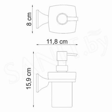 Дозатор для моющих средств Wasserkraft Wern K-2599