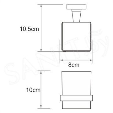 Стакан Wasserkraft Dill K-3928