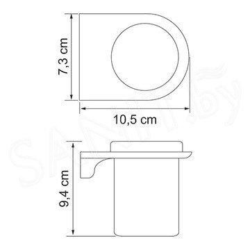 Стакан Wasserkraft Kammel K-8328