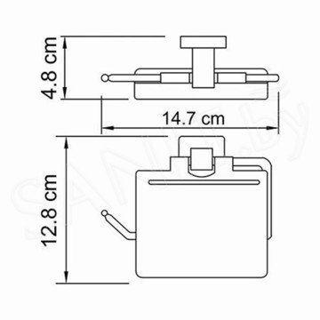 Держатель для туалетной бумаги Wasserkraft Lippe K-6525