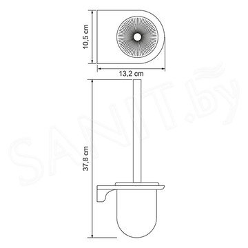 Ершик для унитаза Wasserkraft Kammel K-8327