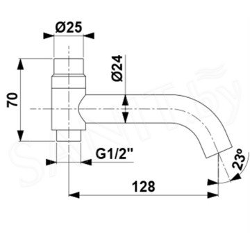 Душевая стойка Armatura Moza Black 5736-910-81 + 835-670-81 термостатическая