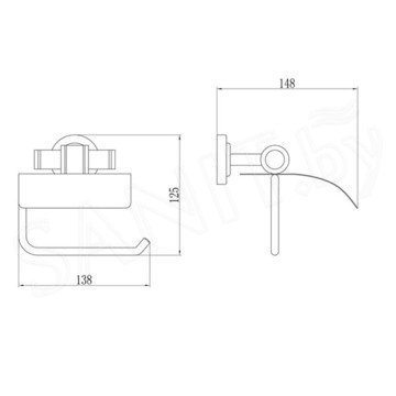 Держатель для туалетной бумаги Savol S-007951