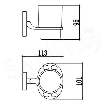 Стакан Savol S-007057