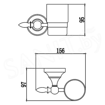 Стакан Savol S-06858A