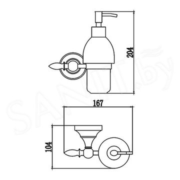 Дозатор для моющих средств Savol S-06831B