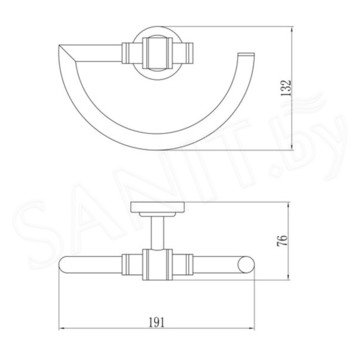 Держатель для полотенец Savol S-007960