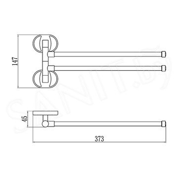 Держатель для полотенец Savol S-008602 / S-008603 / S-008604