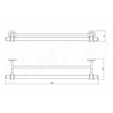 Держатель для полотенец Savol S-007948