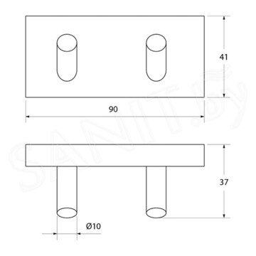 Планка с крючками Iddis Edifice EDISB20i41 / EDISB40i41