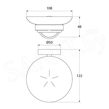 Мыльница Iddis Calipso CALMBG0i42