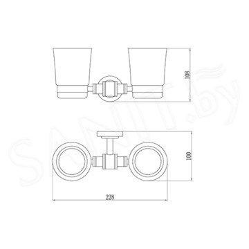 Стакан Savol S-007968 двойной